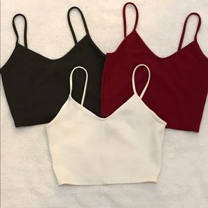 Forever 21 Spaghetti Strap crop tops